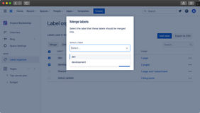 Merge multiple labels together