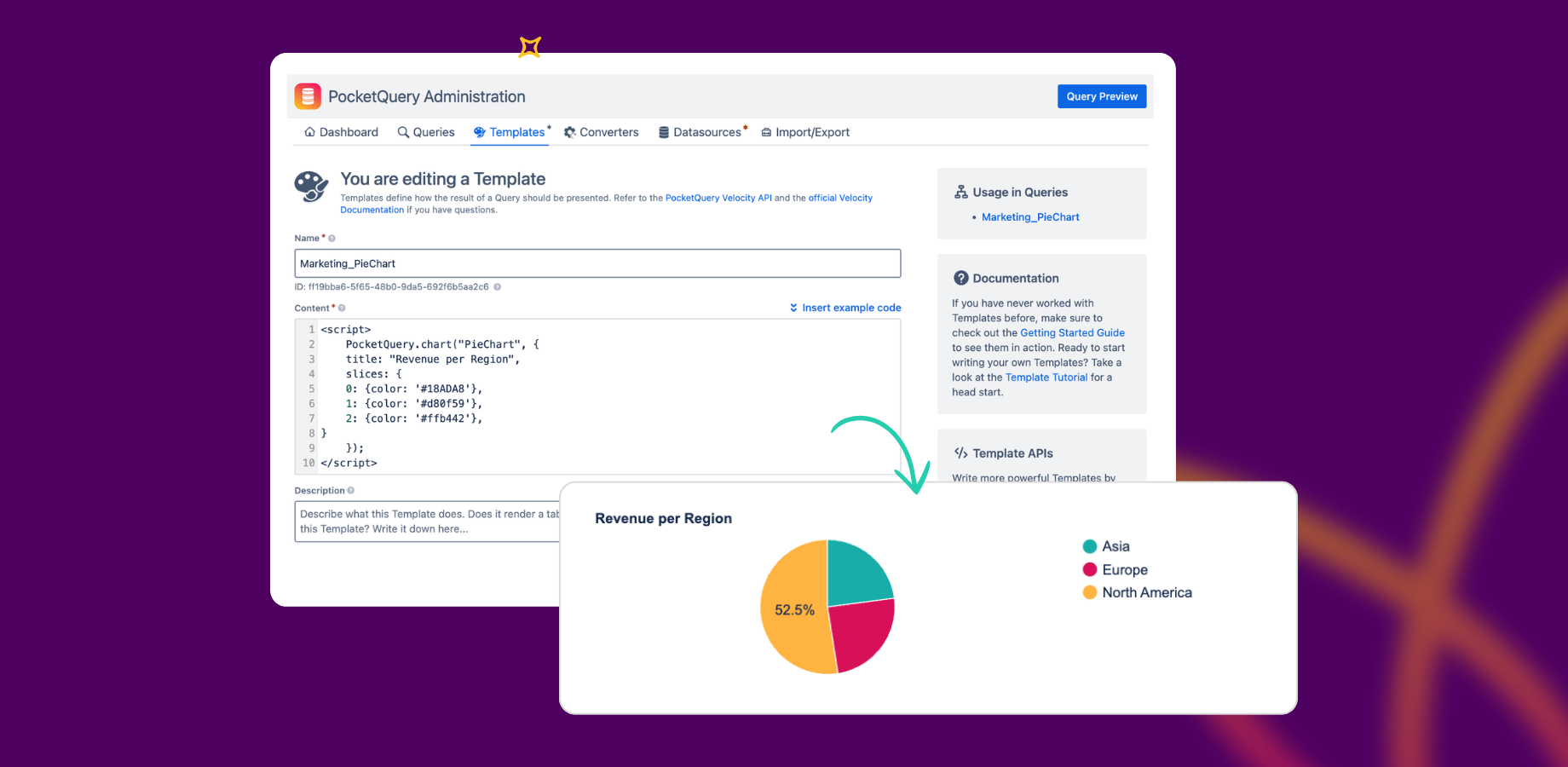 Transform your data into dynamic charts and visuals with PocketQuery