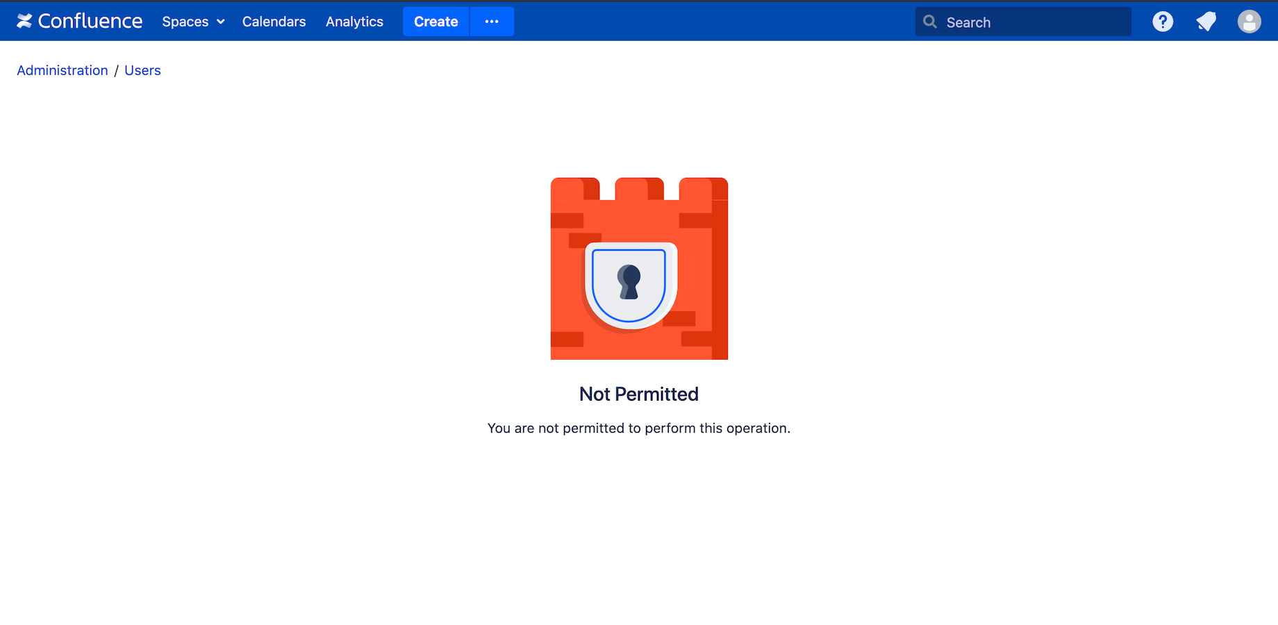 Unpermitted users will be informed