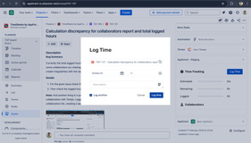 Log Multiple Entries – Use the checkbox option to add multiple time logs for a single ticket.