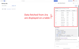 Structured answers on Tables