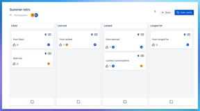 Overview of the retrospective board view, add / update / organize using drag and drop notes during the retro meeting, create issues from the notes