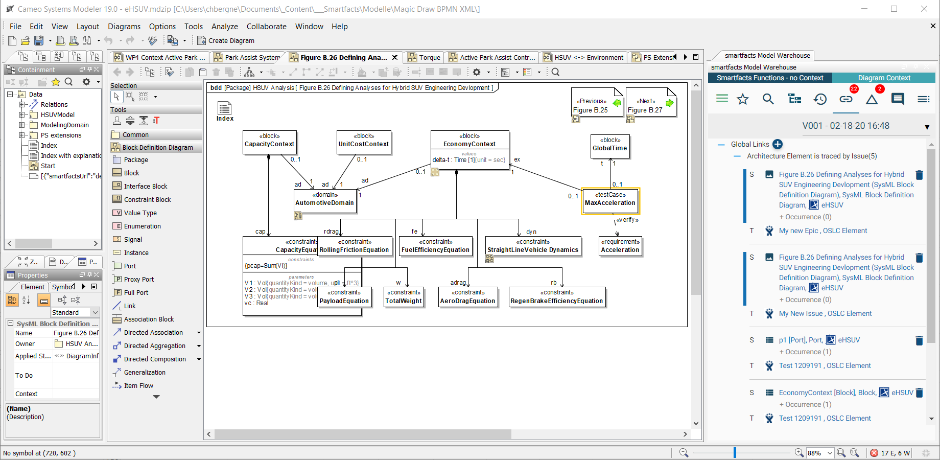 View Jira Issues linked to diagrams and elements in MagicDraw