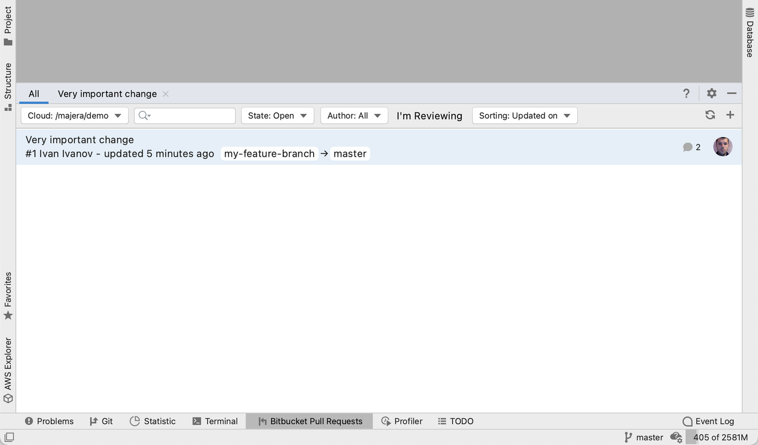 Browse your pull requests