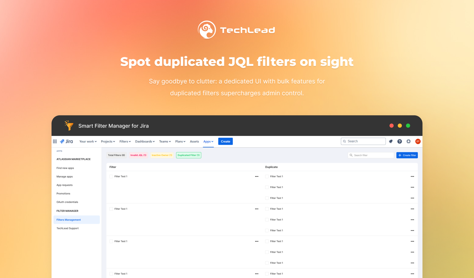 Spot duplicated JQL filters on sight