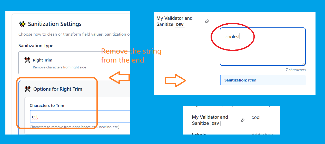 Change your field value by your requirements