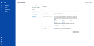 Configuration. Connect to Zendesk and select which ticket fields to display.