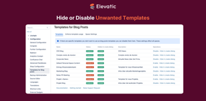 Deactivate unwanted templates or hide them in the create dialogue box.