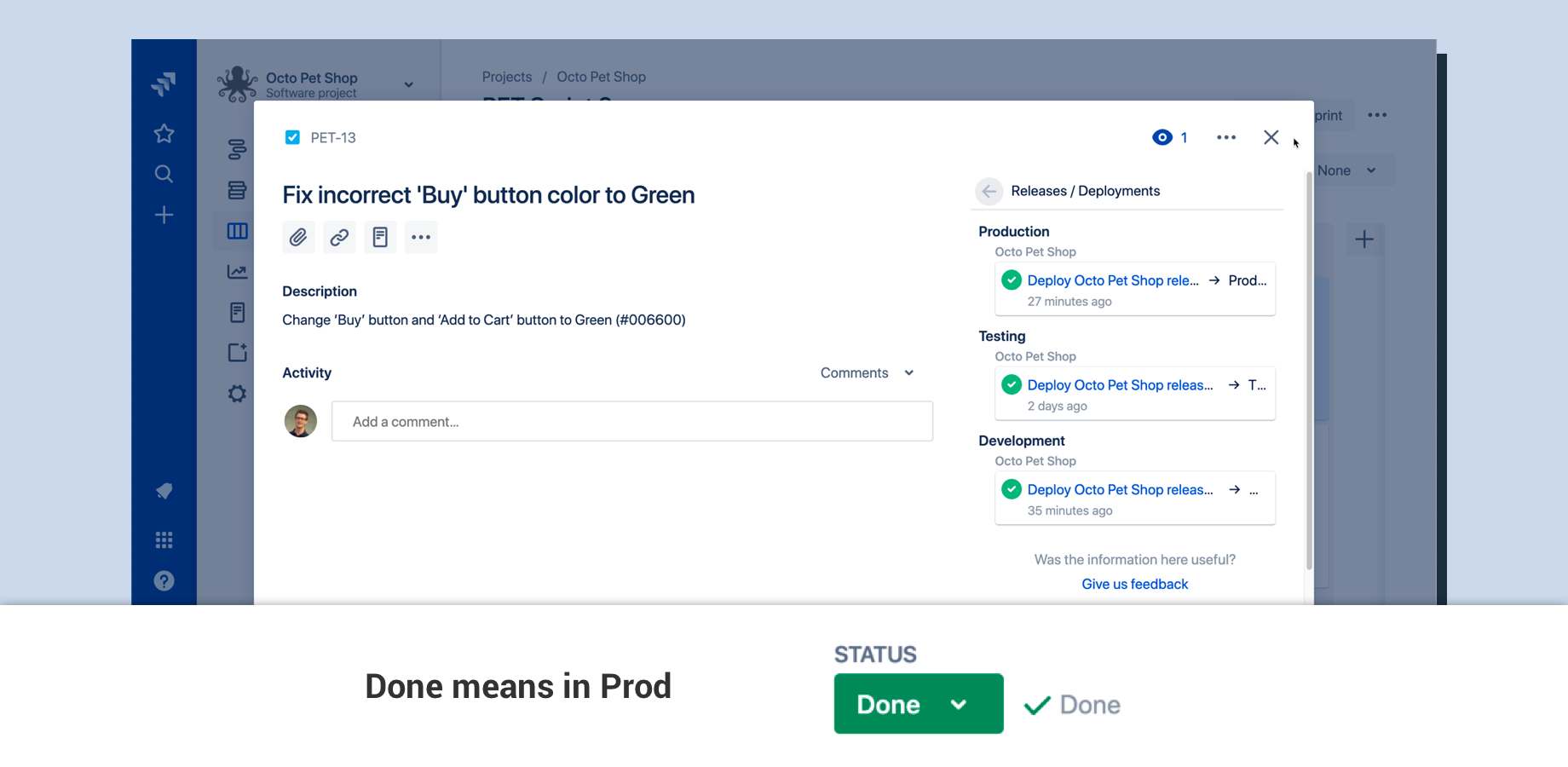 See when your Jira issues are deployed to Prod