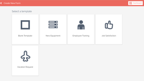 Form Template Library - Start by selecting a template from the library