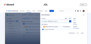 Link whole sprint to O & KR in one click.