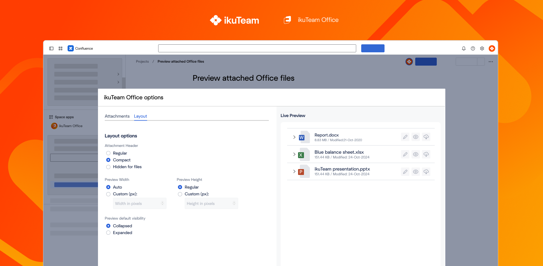 Advanced preview and layout control