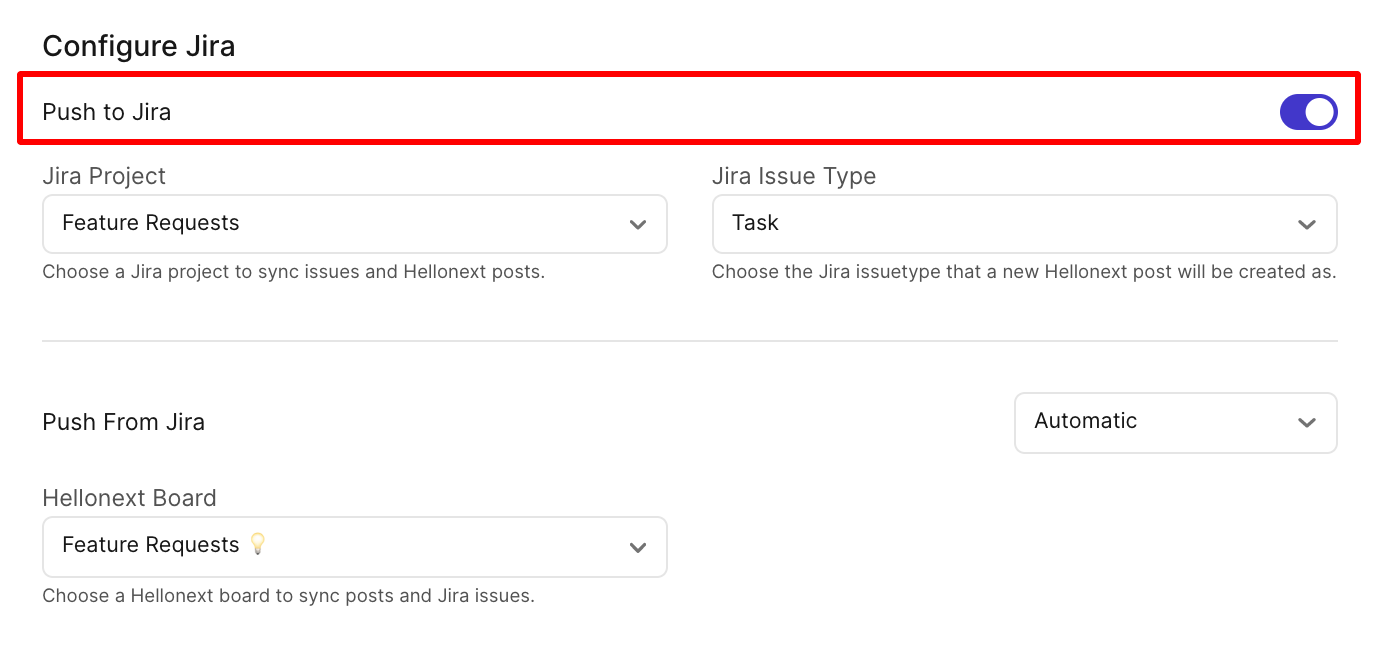 Automatically Push to JIRA