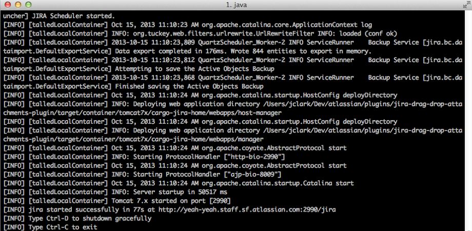 Local Jira start-up in under 2 minutes!