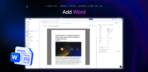 View Word documents directly in Jira and keep specifications, reports, and supporting documentation alongside the work.