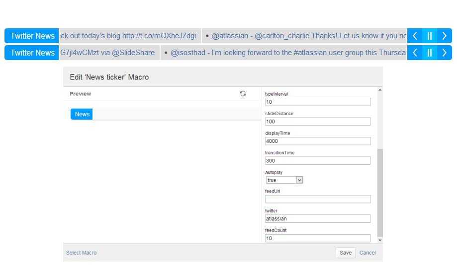 Display tweets by user or topic