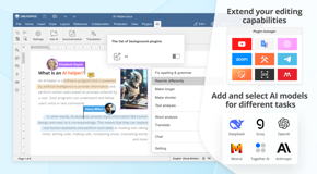 Edit and collaborate on text documents with your team in real time. Use commenting, reviewing, built-in chat, the Track Changes mode. 
