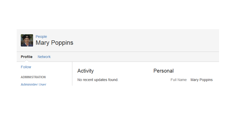 User profile picture has been imported by the background job and new profile picture is visible.