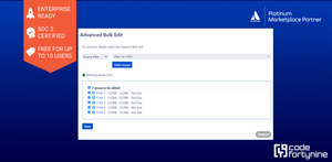 Edit thousands of issues at once, replace text, add comments, bulk change watchers, optimize summary, adjust description or custom field values. Modify standard and custom fields
