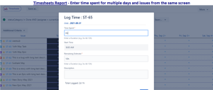 Timesheets - Log Time