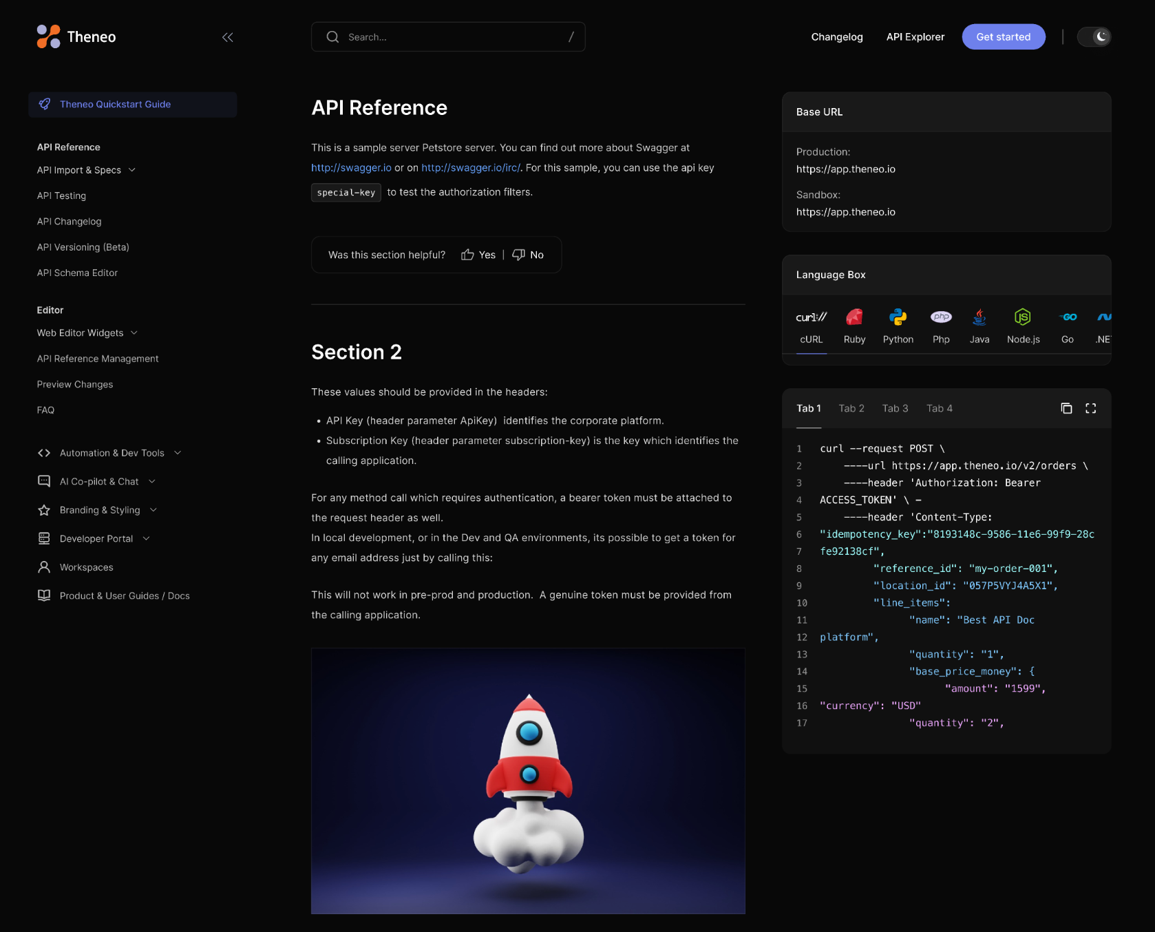 See Theneo’s AI automatically generate comprehensive API documentation in real-time