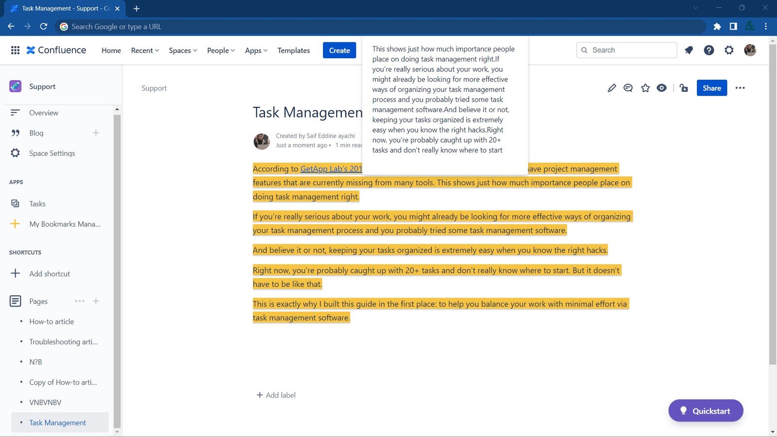 Text summarizer