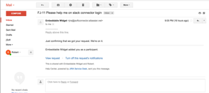 Email from Jira Service after creating request