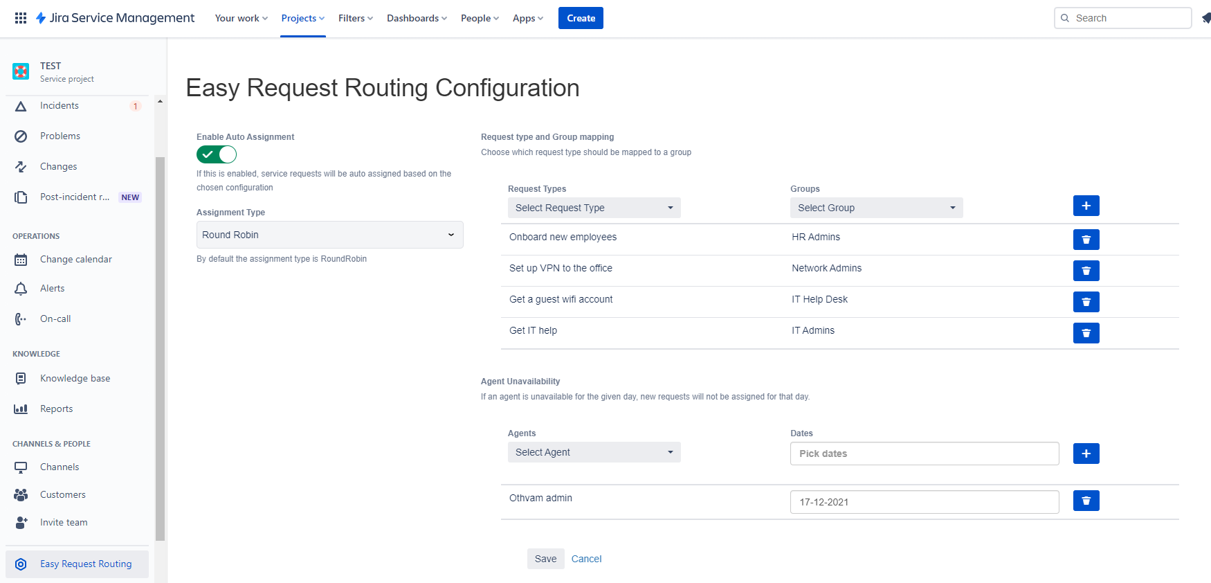 Enable project specific Routing configuration