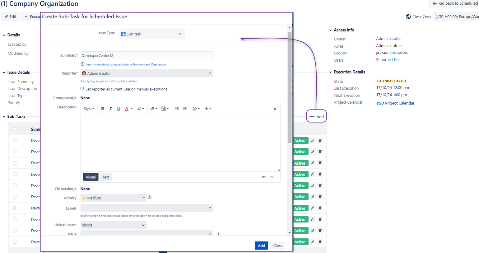 Ever wanted to create a Scheduled Issue that contains sub-tasks? With the latest The Scheduler, you can! You can either create one from scratch or use an existing issue with sub-tasks as a template.