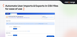 Automate user imports and exports in CSV