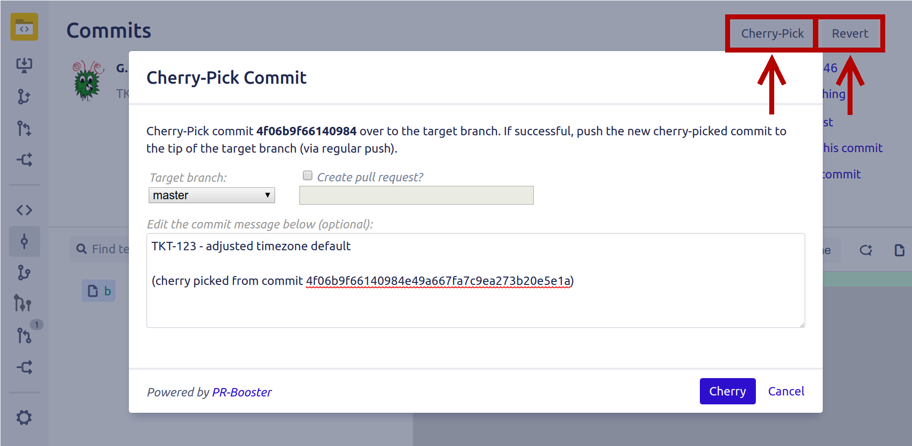 Cherry-Pick or Revert commits directly from Bitbucket!