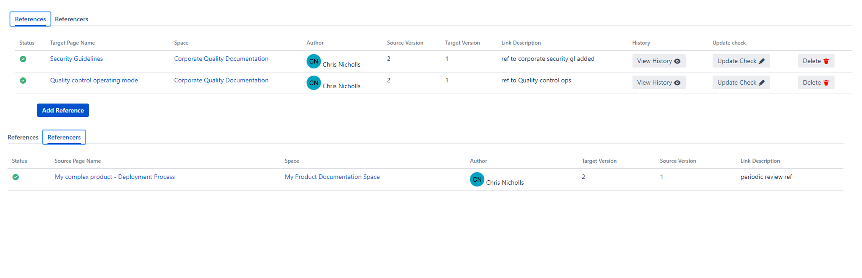 instantly understand references and referencers