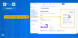 Create files and folders in OneDrive from Jira