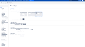 With the Collapsible Admin Menu you can fold the menus in your Confluence configuration. Linchpin apps will also be bundled, for easier navigation.