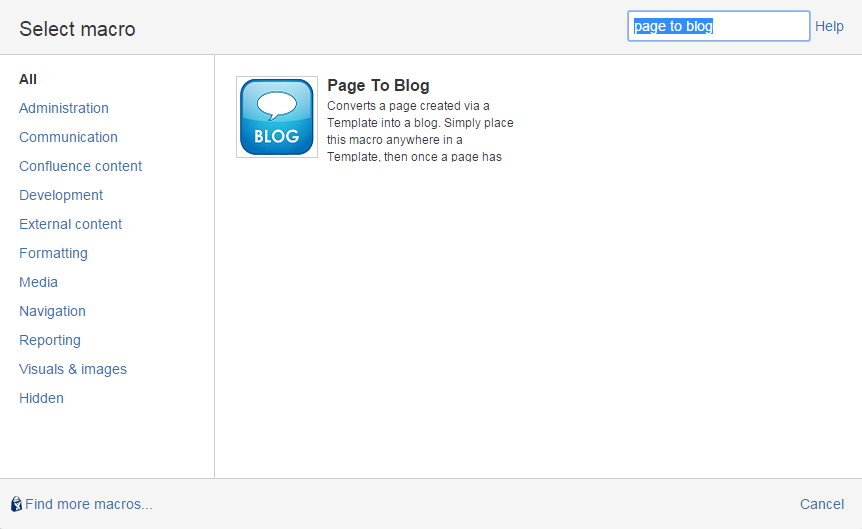 Create Blog Posts using Global Page Templates