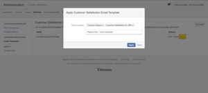 Apply an email template for multiple projects
