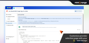 Allows you to configure your own custom app to enable Single Sign-on for JIRA using your OpenID application