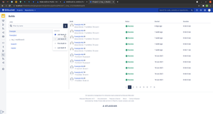 Bitbucket Builds list