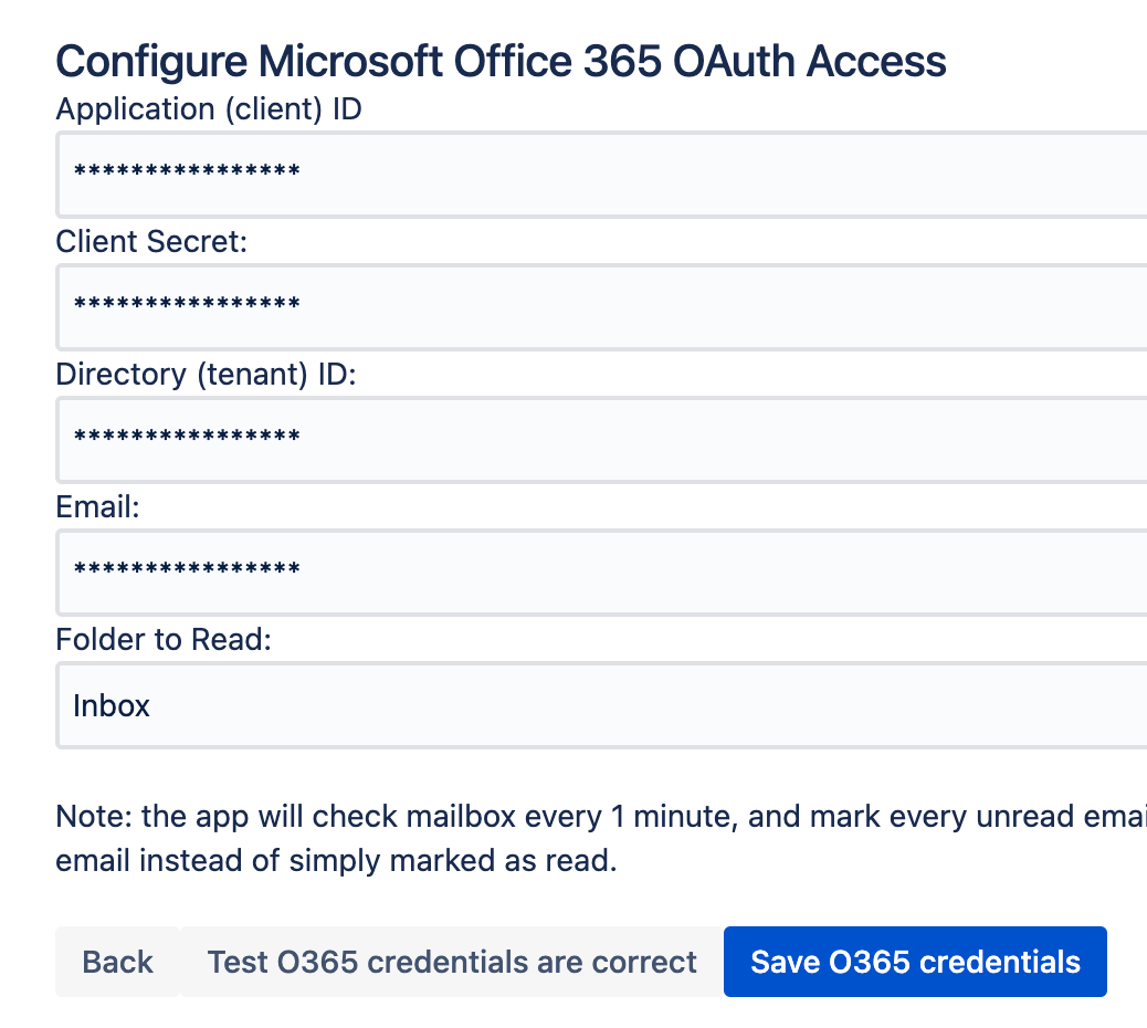 Oauth integration with Microsoft Exchange Online.