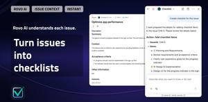 Rovo AI turns Jira issue context into a structured checklist with relevant steps, statuses, and assignments.