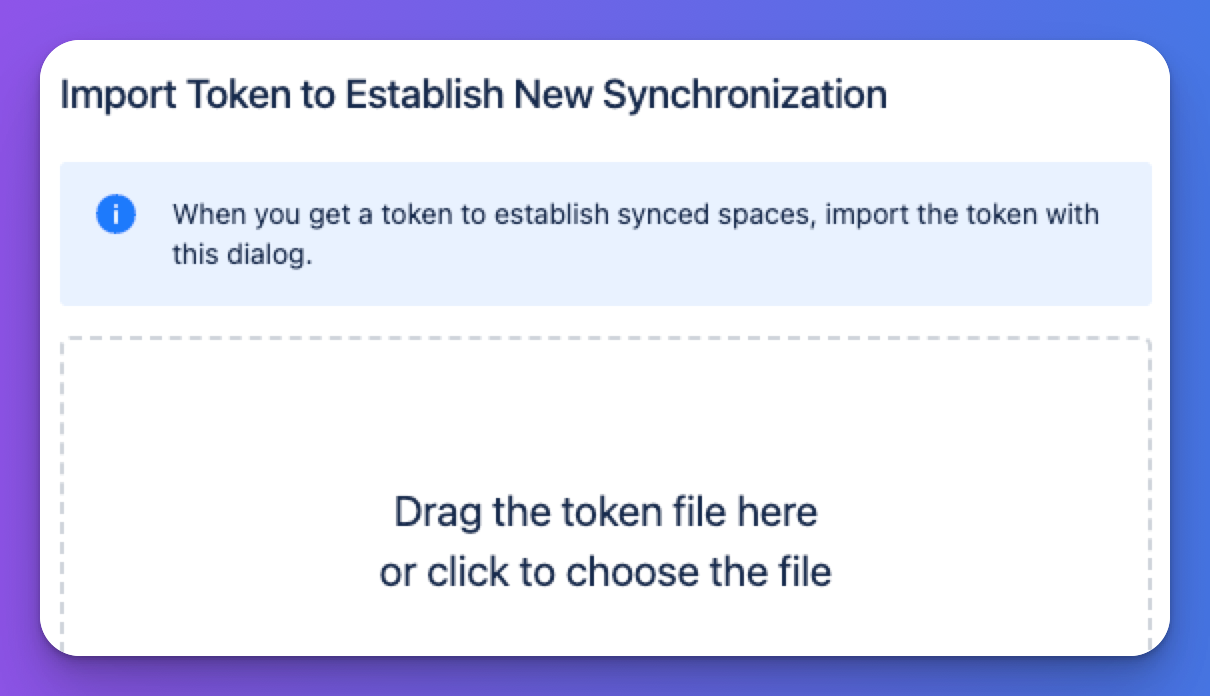 Sync your spaces in 3 easy steps.