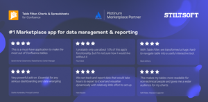 Table Filter, Charts & Spreadsheets for Confluence is the #1 app for data management & reporting on the Atlassian Marketplace