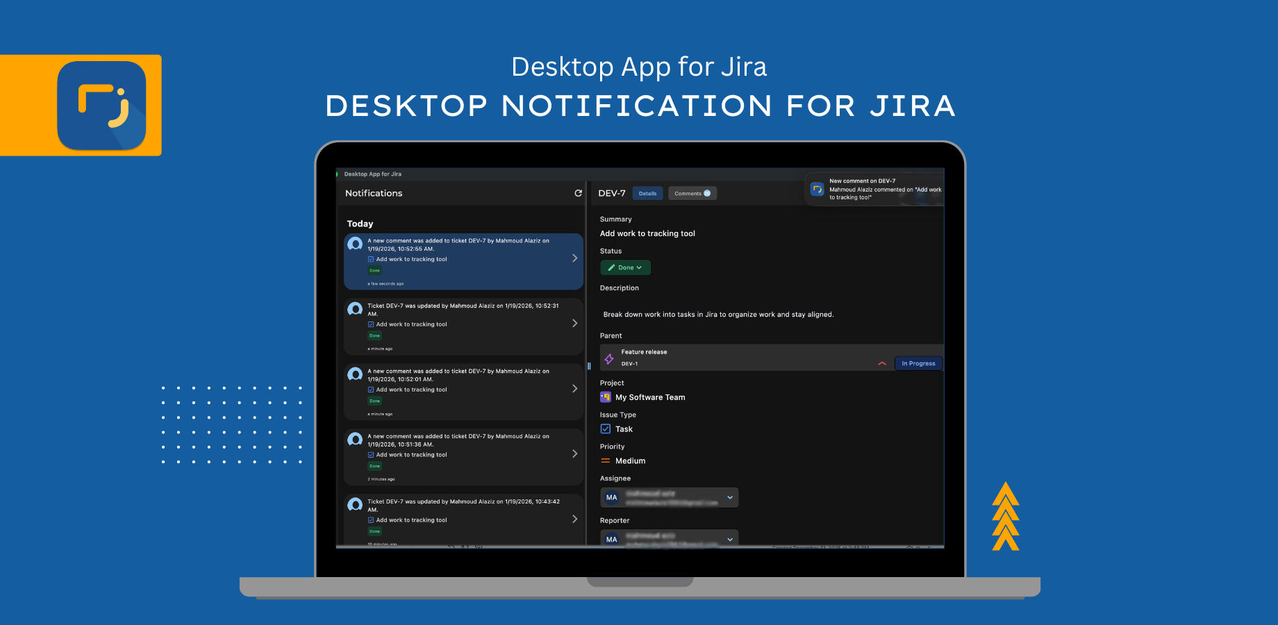Desktop Notifications for Jira