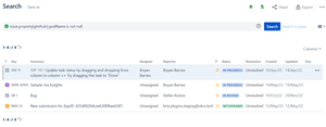 JQL search for linked Quantive Results OKRs in Jira