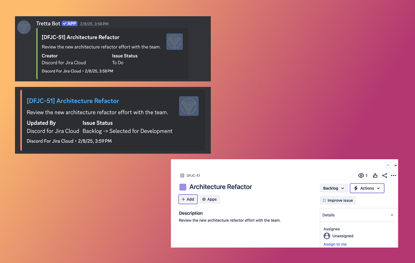 Instant Jira Notifications in Discord