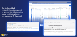 Send shared link via email