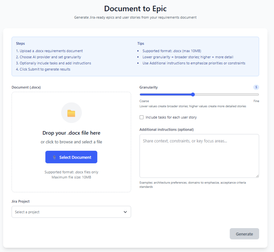 Doc To Epic | Atlassian Marketplace