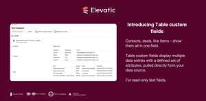Introducing Table custom fields