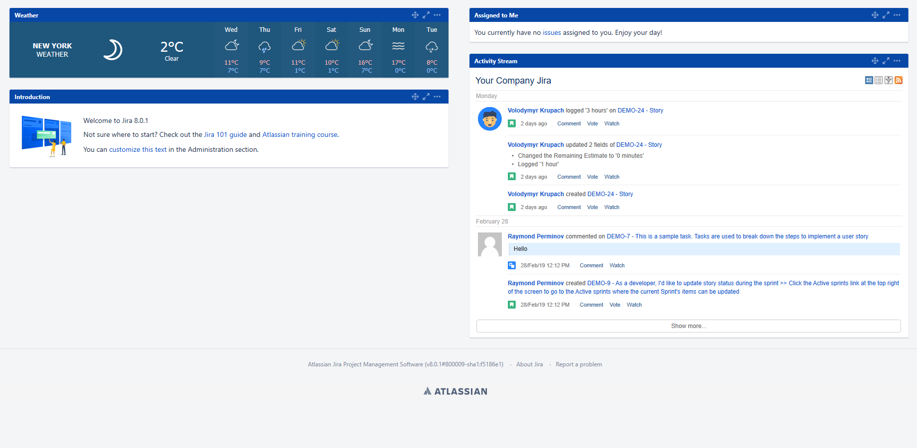 Weather forecast sample script