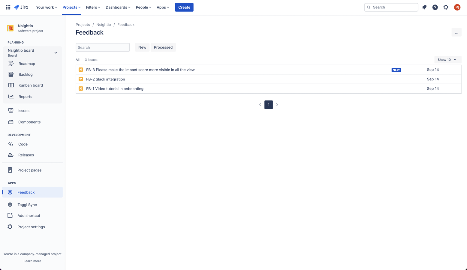 Collect all your feedback in one place - in Jira!